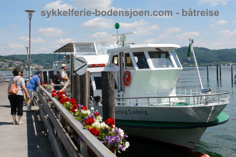 Båtreise på Bodensjøen - MS Großherzog Ludwig